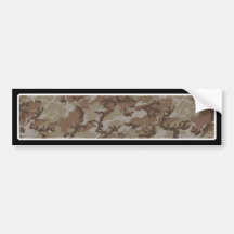 Camouflage Desert Background Template Bumper Stickers