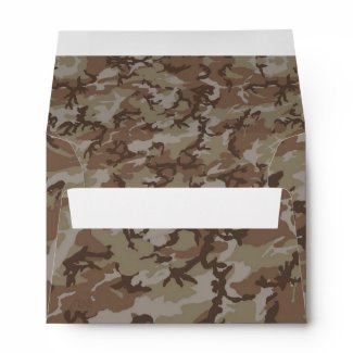 Camouflage Desert Background Template envelope