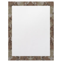 Camouflage Desert Customized Letterhead