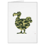 Camouflage Dodo Bird Silhouette cards