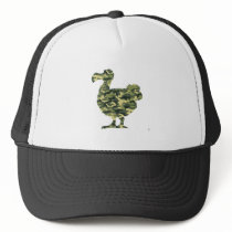 Camouflage Dodo Bird Silhouette Mesh Hat
