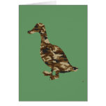 Camouflage Duck Silhouette cards