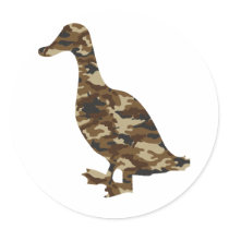 Camouflage Duck Silhouette stickers by evrose Camouflage Duck Silhouette stickers