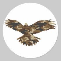 Camouflage Eagle Silhouette stickers