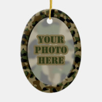 Camouflage Frame Ornament (2-sided) ornaments