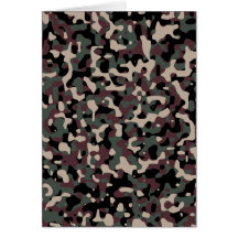 Camouflage Greeting Card