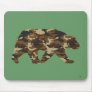 Camouflage Grizzly Bear Silhouette Mouse Mat