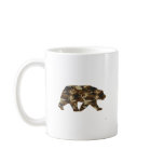 Camouflage Grizzly Bear Silhouette Mugs
