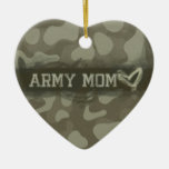 Camouflage Grunge Army Mom Customized Ornament