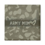 Camouflage Grunge Army Mom Love Fridge Magnets