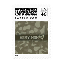 Camouflage Grunge Army Mom Love Stamp