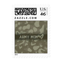 Camouflage Grunge Army Mom Love Stamp