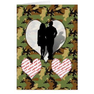 ♥ Camouflage Heart ♥ card