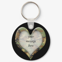 Camouflage Heart keychains by LovesMe_LovesMeNot Camouflage Heart keychains