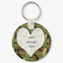 Camouflage Heart keychains by LovesMe_LovesMeNot Camouflage Heart keychains