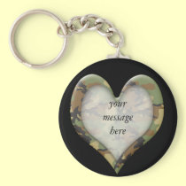 Camouflage Heart keychains
