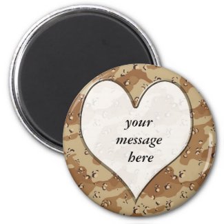 Camouflage Heart magnet