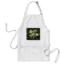 camouflage irish four leaf clover apron
