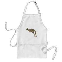 Camouflage Kangaroo Silhouette aprons