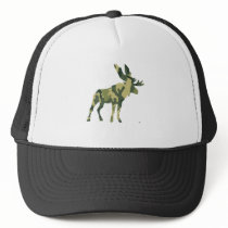 Camouflage Moose Silhouette Mesh Hats