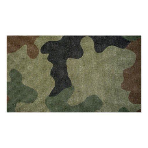 Camouflage Pattern Business Card (back side)