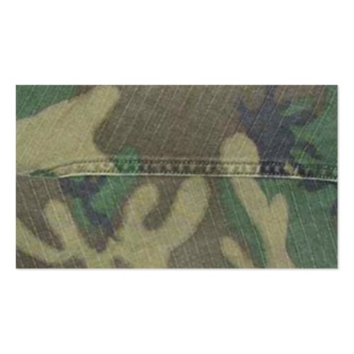 Camouflage Pattern Business Cards (back side)