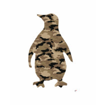 Camouflage Penguin Silhouette t-shirts