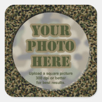 Camouflage Photo Stickers (sheet of 6 large) stickers