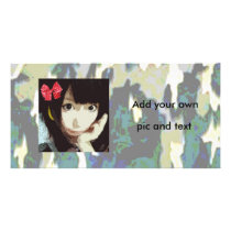Camouflage photo cards