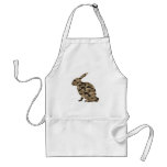 Camouflage Rabbit Silhouette aprons