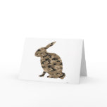 Camouflage Rabbit Silhouette cards