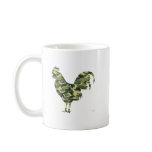 Camouflage Rooster Silhouette Mugs