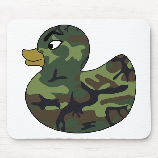 Camouflage Rubber Duck Mousepad