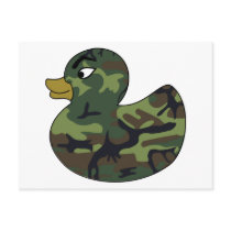 Camouflage Rubber Duck Postcards