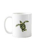 Camouflage Sea Turtle Silhouette Mug
