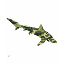 Camouflage Shark Silhouette t-shirts by evrose Camouflage Shark Silhouette t-shirts