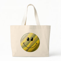 Camouflage Smiley Face Tote Bags