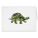 Camouflage Turtle Silhouette cards