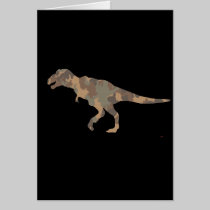 Camouflage Tyranosaurus Rex Silhouette cards