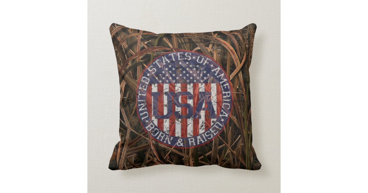Camouflage USA Throw Pillow Zazzle