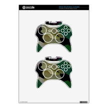 CAMOUFLAGE WITH LEAVES IN EARLY FALL XBOX 360 CONTROLLER SKIN