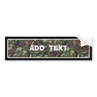 Camouflage Woodland bumpersticker