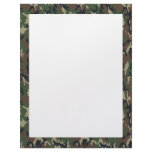 Camouflage Woodland Personalized Letterhead