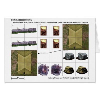 Camp Accessories - Token Card by strawberryJAMM
