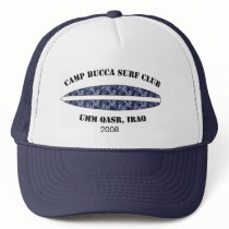 Camp Bucca Baseball cap - blue camo surf club logo hats