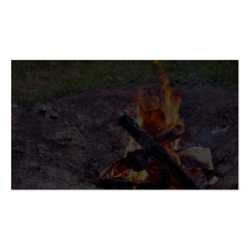 Camp Fires Business Card Template (back side)