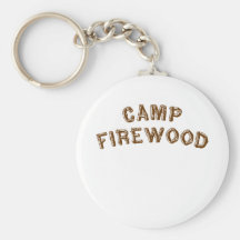 Camp Firewood Keychain