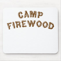 Camp Firewood Mouse Pad