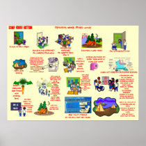 Camp FOGGY BOTTOM Photo Array Poster