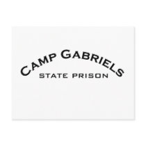 Camp Gabriels State Prison Logo postcards